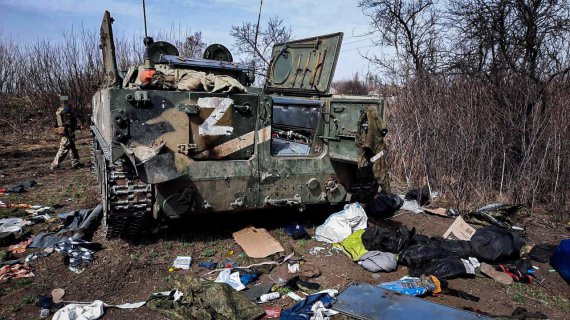 Часть батальонно-тактической группы, которую воины Сил обороны Украины уничтожили во время штурма ряда населенных пунктов в Донецкой области