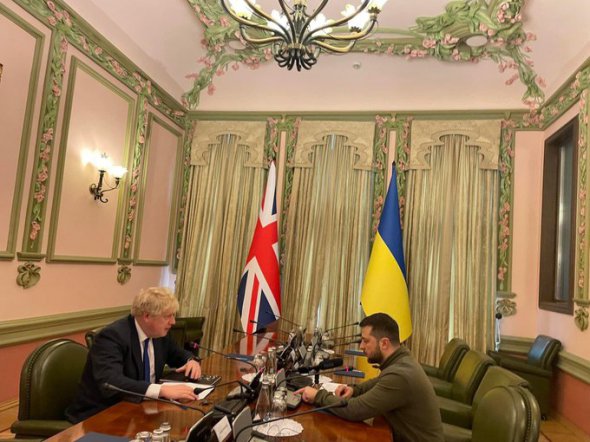 Встреча Бориса Джонсона и Владимира Зеленского в Киеве 