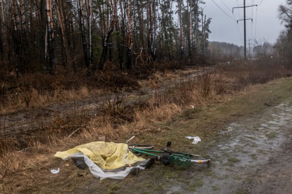 Чоловік, застрелений біля свого велосипеда 