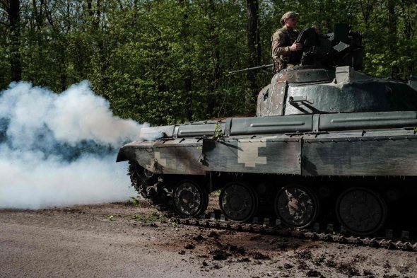 Украинские войска возле Славянска 