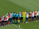 Футболисты "Шахтера" и "Хайдука" перед благотворительным матчем в Сплите
