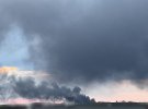 Дым от взрывов во Львове