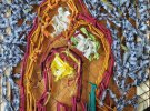 Андрей Набока создает иконы по принципу маскировочной сетки