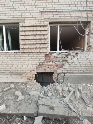 Ворог обстріляв медичний заклад. Фото: t.me/zoda_gov_ua
