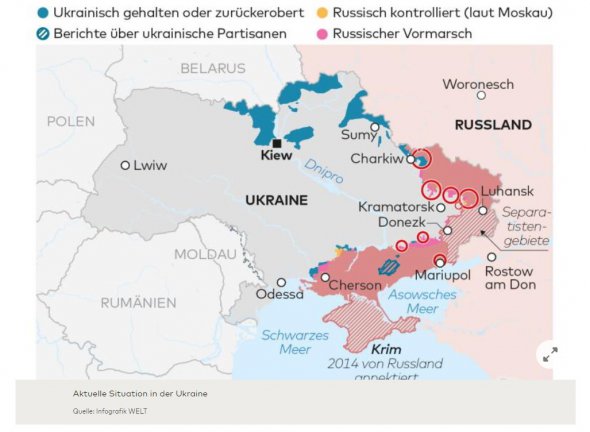 Карта окупованих територій України