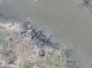 Супутникові знімки розбитої переправи росіян через Сіверський Донець
