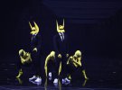 Норвежская группа Subwoolfer не снимала желтых волчьих масок во время выступления