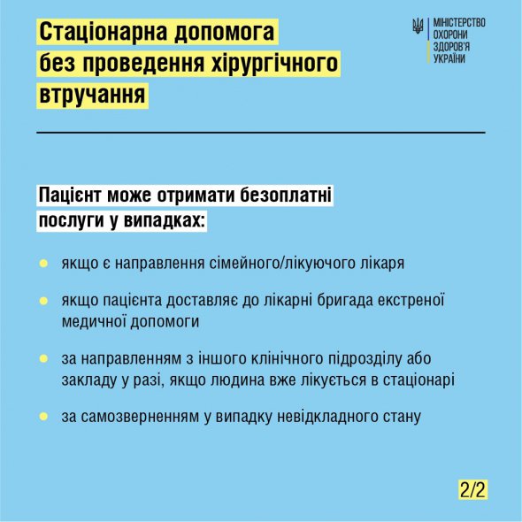 Помощь в стационаре украинцам предоставляется бесплатно.