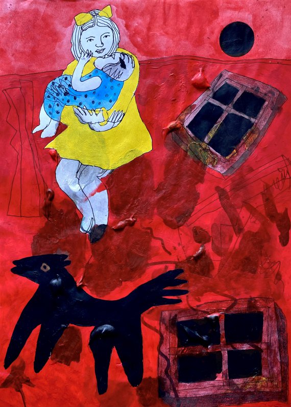 Художник привертає увагу до трагедії дитини на війні