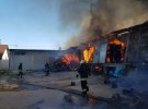 На Харківщині погасили пожежу після влучання снаряду