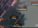 Судна Blue Star-1, Azburg та Azov Concord біля причалів для завантаження металу у Маріуполі, 24 травня