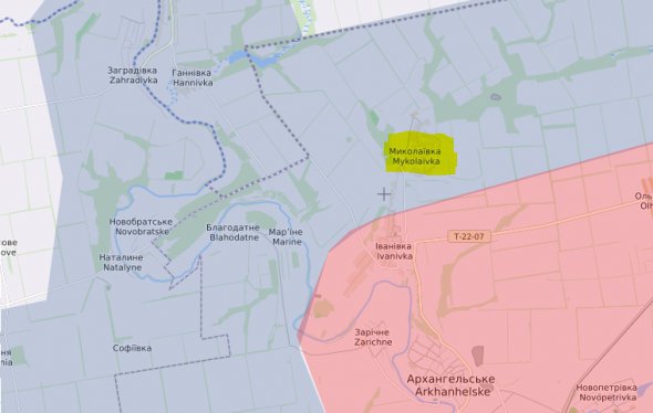У Генштабі ЗСУ повідомили про відступ окупантів від Миколаївки Херсонської області