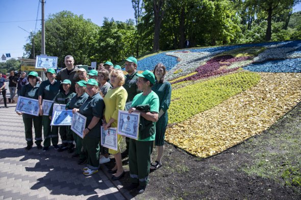 Цветочная инсталляция "Призрак Киева" попала в Нацреестр рекордов Украины