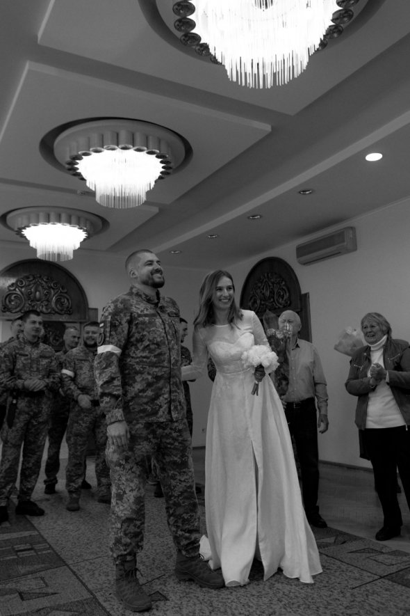 Боец Азова женился в Киеве