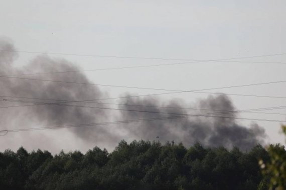 На території країни-агресорки Російської Федерації спалахнула пожежа у військовій частині