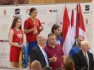 Украинская боксерша Диана Петренко подняла флаг "Азова" на турнире в Венгрии
