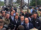 Президент Франции Эммануэль Макрон, канцлер Германии Олаф Шольц и премьер-министр Италии Марио Драги посетили Ирпень в Киевской области 16 июня