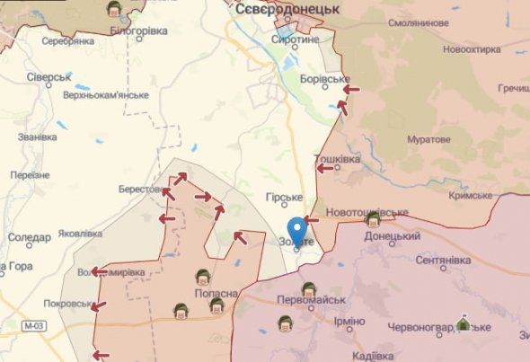 На Луганщині українські захисники змогли відсунути ворога від Золотого