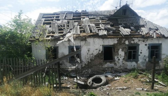 Результат вражеской атаки на Пологовский район 22 июня