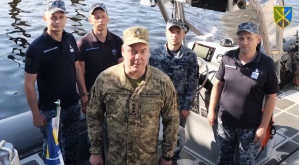 Наєв звернувся до військових моряків. Фото: Скріншот