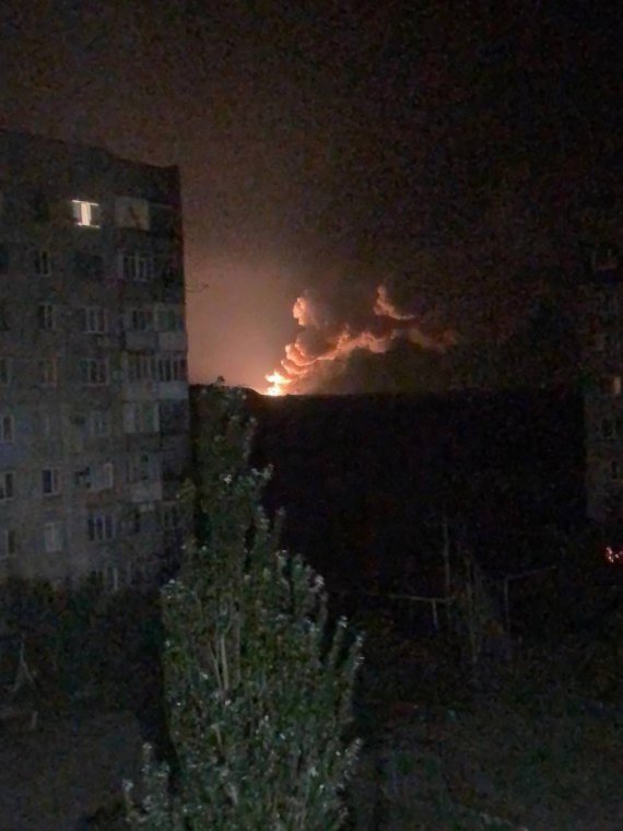 На території тимчасово окупованої Донецької області прогриміли вибухи