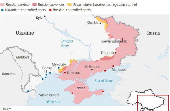 Окуповані Росією території України 