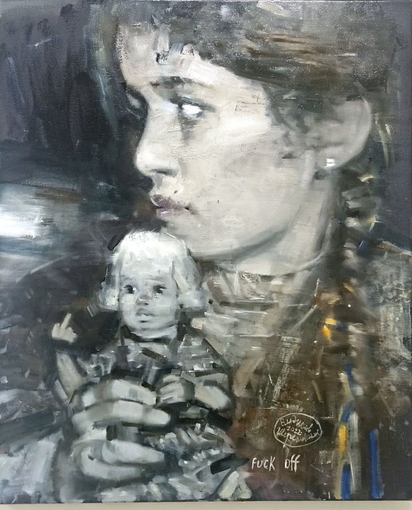 Полотно має назву Fuck off