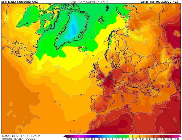 Вторник будет самым жарким днем в Западной Европе