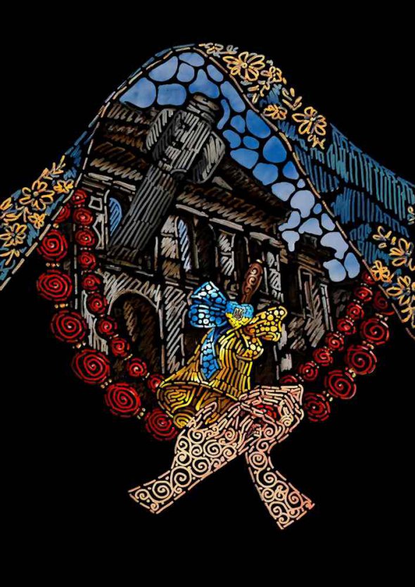 Картини Ніки Хворостенко показують в палаці президента Грузії