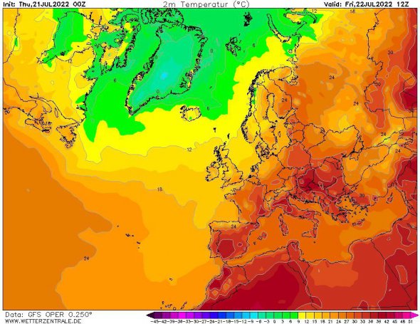 В пятницу в Украине самой высокой будет температура воздуха в западных областях