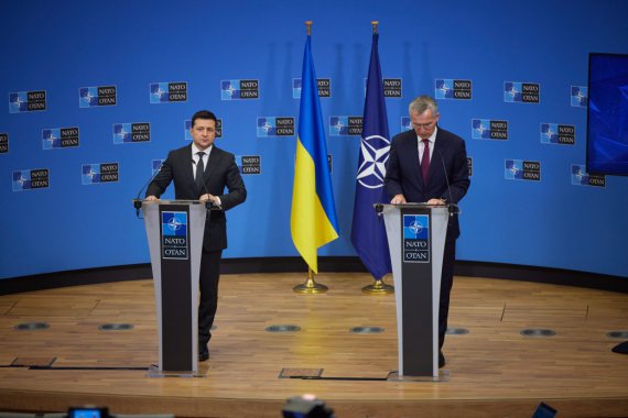 Президент Володимир Зеленський говорить, що членство України в НАТО – це питання нашого народу і членів Альянсу, а не будь-якої іншої країни 