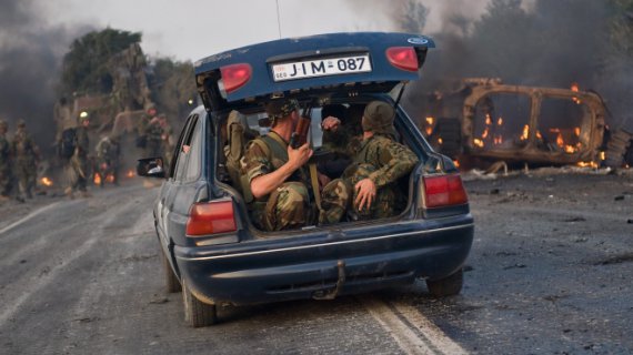 7 августа 2008 года войска Российской Федерации начали перебрасывать в зону конфликта