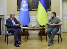 Президент Украины Владимир Зеленский и генсек ООН Антониу Гутерреш