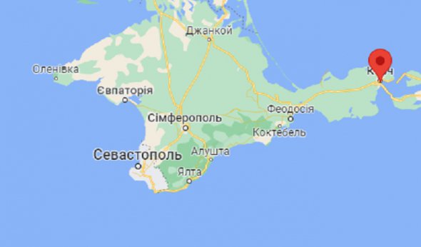 До Керчі йде Кримський міст.