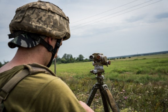 Украинские военные возле Харькова 