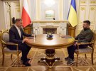 Президент Владимир Зеленский встретил польского коллегу Анджея Дуду в Мариинском дворце