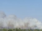 Возле захваченного россиянами Энергодара горит лес