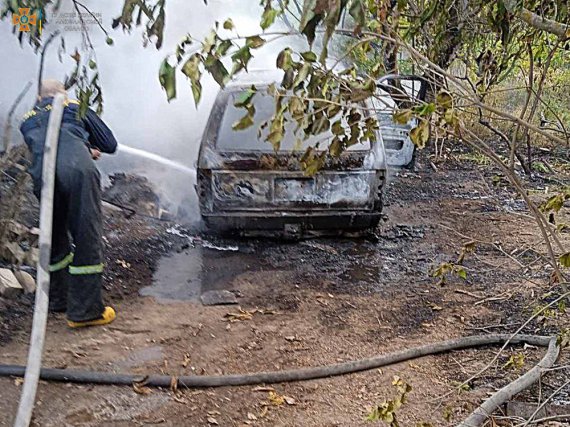 Одна з пожеж у місті виникла в результаті влучення ворожих боєприпасів та уламків від них