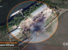 Спутник Planet Labs зафиксировал уничтоженный понтонный мост в районе села Дарьевка Херсонской области