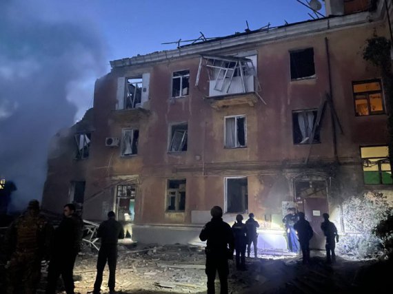 Последствия ночной атаки россиян на Донецкую область