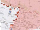 Карта боевых действий в Украине за 8 сентября
