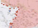 Карта бойових дій в Україні за 8 вересня