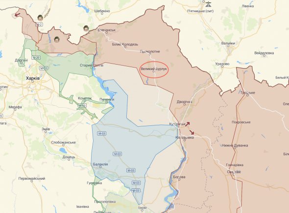 Великий Бурлук пока находится под оккупацией