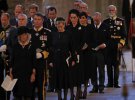 Члены королевской семьи во время торжественного богослужения