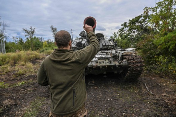 Украинский военный в освобожденной Харьковской области