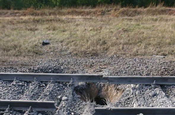 Партизани підірвали залізничне полотно в Мелітополі