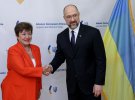 Прем'єр-міністр України Денис Шмигаль провів у Нью-Йорку переговори з директором-розпорядником Міжнародного валютого фонду Кристаліною Георгієвою.