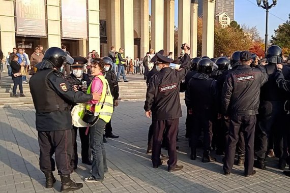 Больше всего задержанных в Новосибирске – не менее 70 человек