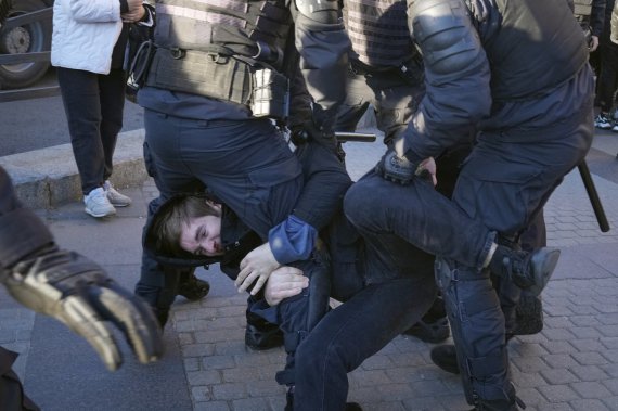 В России прошли митинги против мобилизации