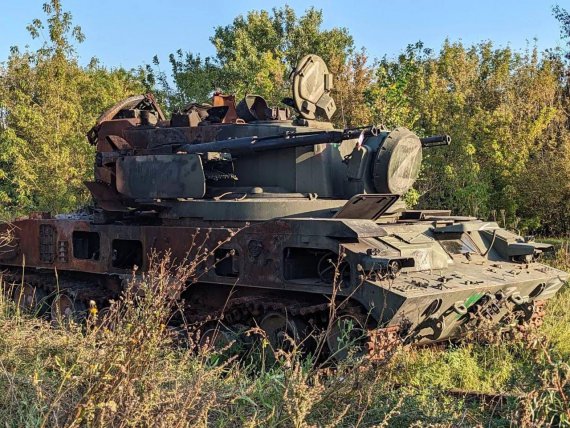 Уничтоженная военная техника российских оккупантов.